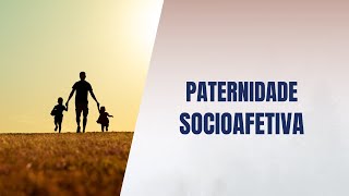 Paternidade socioafetiva [upl. by Amikahs]