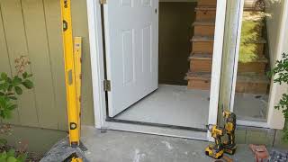 Jeld Wen Front Door Installation  Really crappy products and craftsmanship PART 1 [upl. by Rimidalg71]