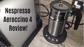 Nespresso Aeroccino 4 Milk Frother Review  Worth upgrading from the Aeroccino 3 [upl. by Ilyk220]