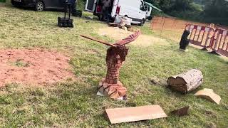 A fabulous range of wooden sculpture at Caerleon festival 2024 [upl. by Urd]