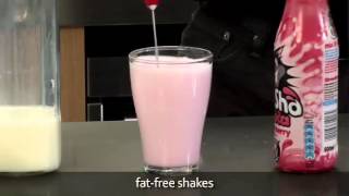 How to make a fat free milkshake using an aerolatte milk frother [upl. by Vivia]