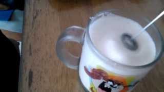 Aerolatte Review Frothing Cold Milk In Under 1 Minute [upl. by Eulau]